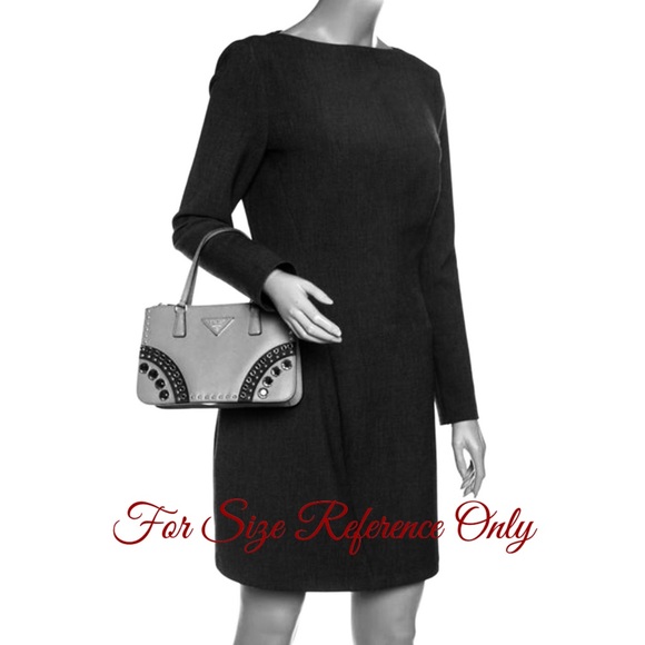 RARE✨ PRADA Saffiano Lux Double Zip Tote - Mini - Picture 12 of 12